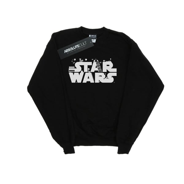 Star Wars Miesten Minimalistinen Logo Collegepaita