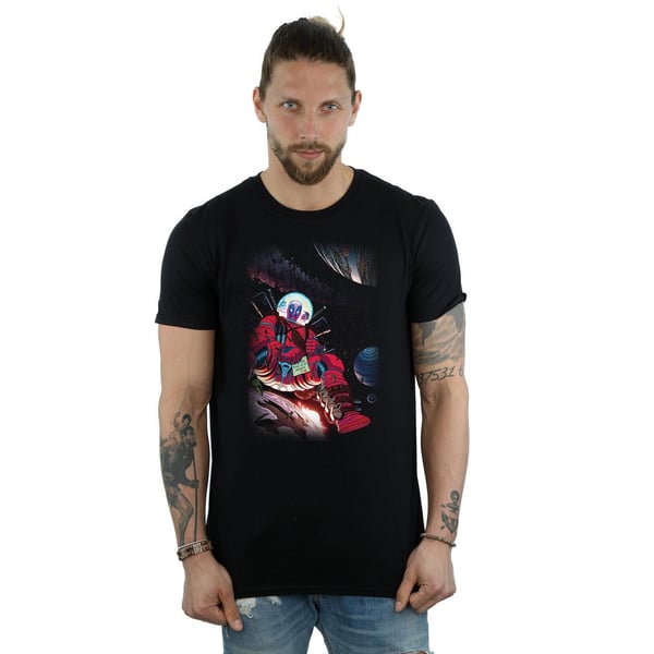 Marvel Miesten Deadpool Astronautti T-paita