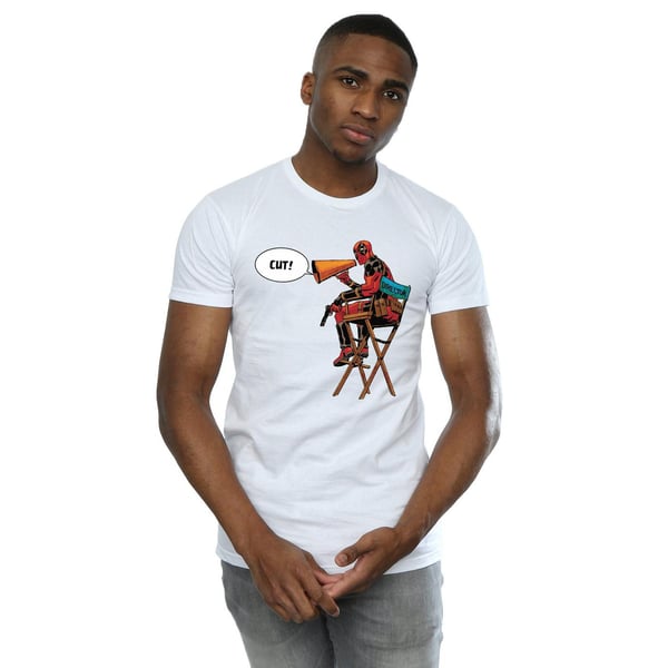 Marvel Herr Deadpool Regissörsstol T-shirt