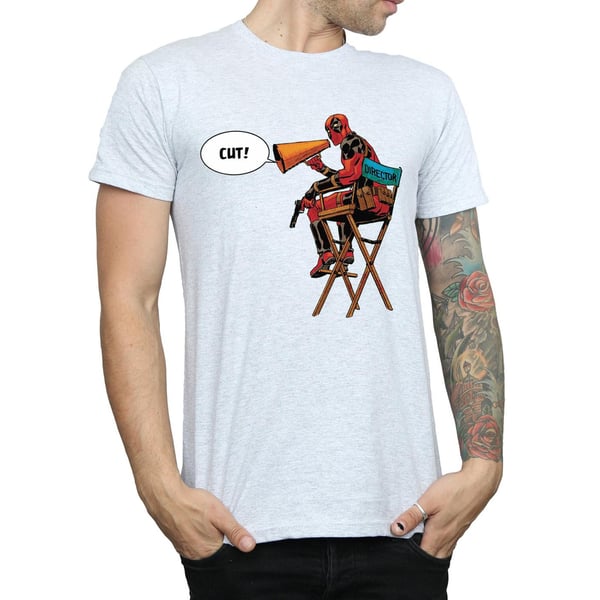 Marvel Herr Deadpool Regissörsstol T-shirt
