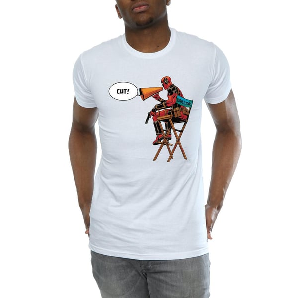 Marvel Herr Deadpool Regissörsstol T-shirt