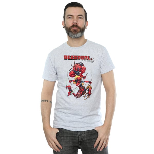 Marvel Mens Deadpool Family T-Shirt