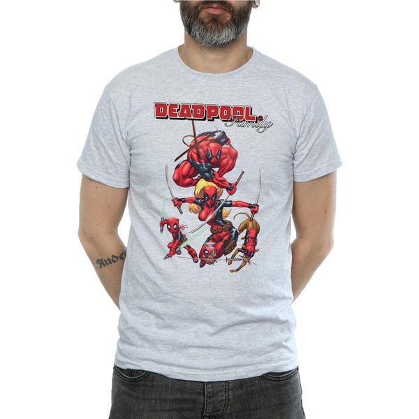 Marvel Mens Deadpool Family T-Shirt