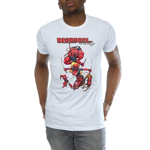 Marvel Mens Deadpool Family T-Shirt