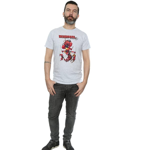 Marvel Mens Deadpool Family T-Shirt