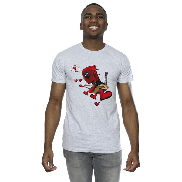 Marvel Miesten Deadpool Love Arrow T-paita