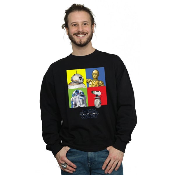 Star Wars: The Rise of Skywalker Mens Star Wars The Rise Of Skywalker Droid Squares Sweatshirt