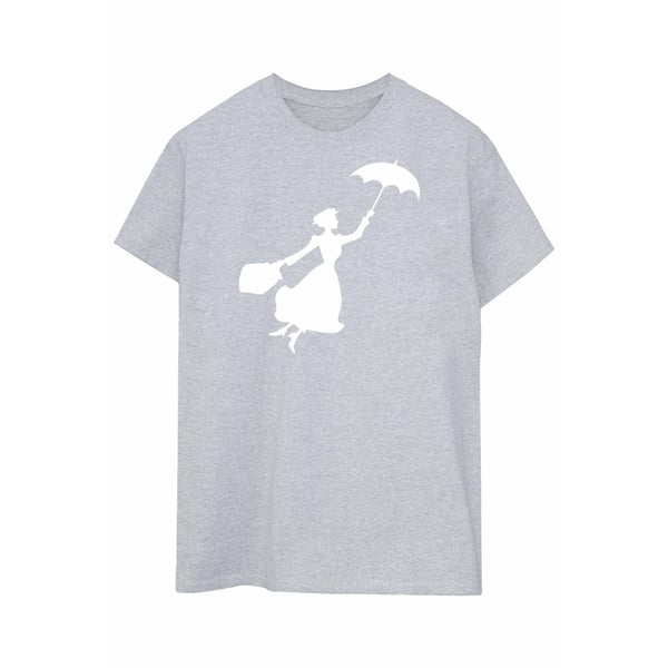 Disney naisten Mary Poppins Flying Silhouette puuvillainen Boyfriend T-paita