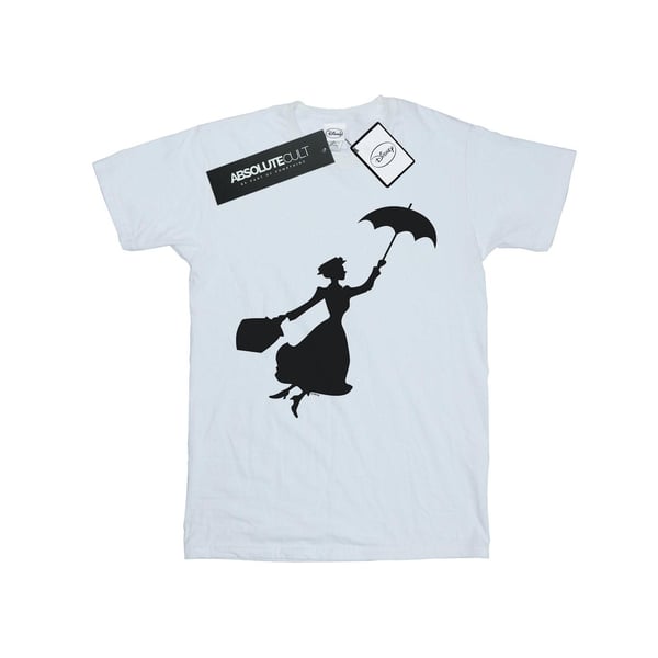 Disney naisten Mary Poppins Flying Silhouette puuvillainen Boyfriend T-paita