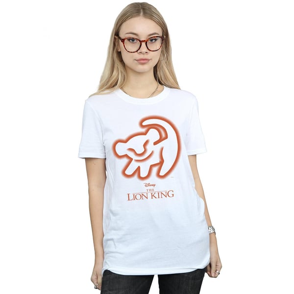 Disney Womens/Ladies The Lion King Cave Drawing Cotton Boyfriend T-Shirt
