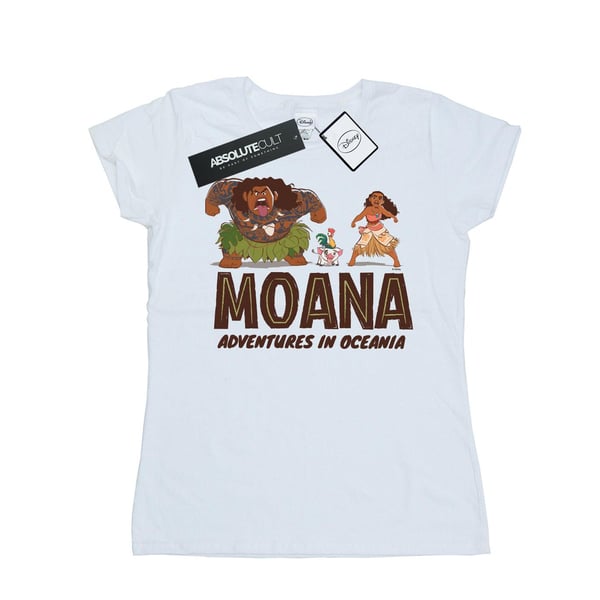 Disney Womens/Ladies Moana Adventures in Oceania Cotton T-Shirt