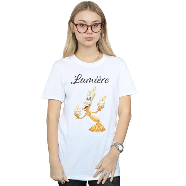 Disney Womens/Ladies Beauty And The Beast Be Our Guest Cotton Boyfriend T-Shirt