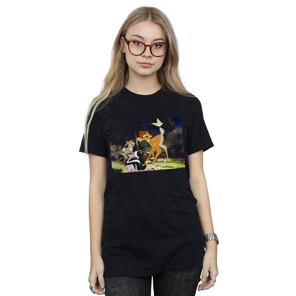 Disney Womens/Ladies Bambi Tail Butterfly Still Cotton Boyfriend T-Shirt
