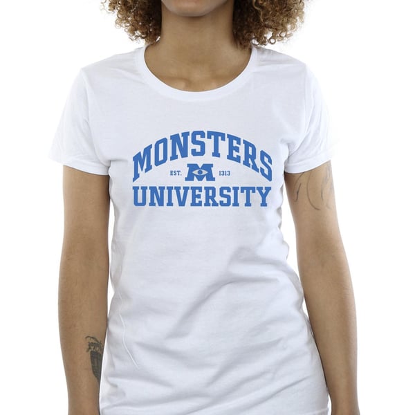 Disney Womens/Ladies Monsters University Logo Cotton T-Shirt