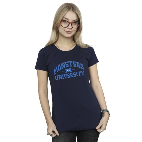 Disney Womens/Ladies Monsters University Logo Cotton T-Shirt