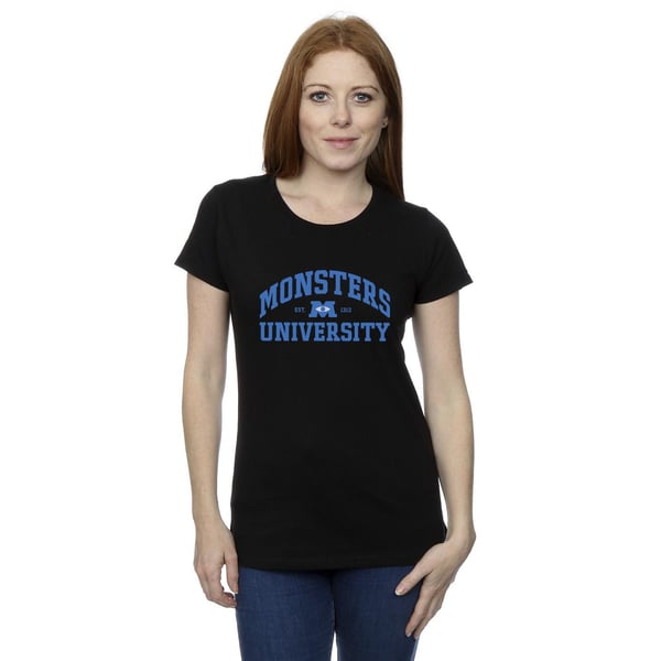 Disney Womens/Ladies Monsters University Logo Cotton T-Shirt