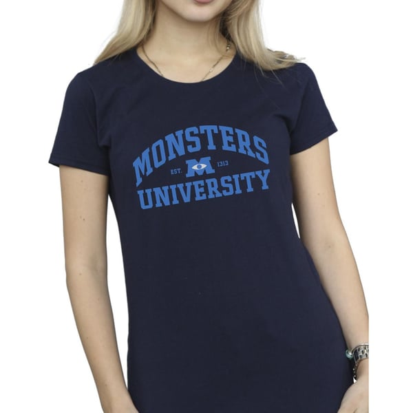 Disney Womens/Ladies Monsters University Logo Cotton T-Shirt
