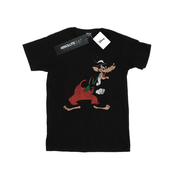 Disney Womens/Ladies Three Little Pigs Big Bad Wolf Cotton Boyfriend T-Shirt
