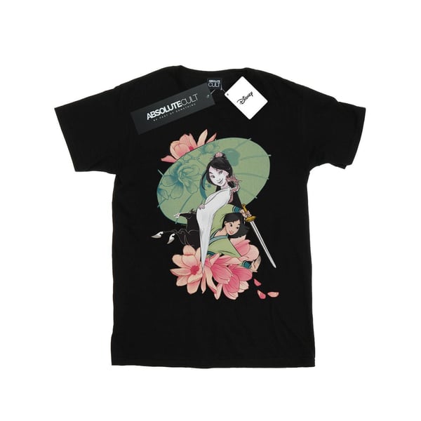 Disney Womens/Ladies Mulan Magnolia Collage Cotton Boyfriend T-Shirt