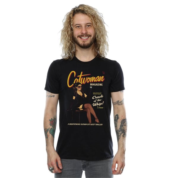 DC Comics Mens Catwoman Bombshell Cover T-Shirt