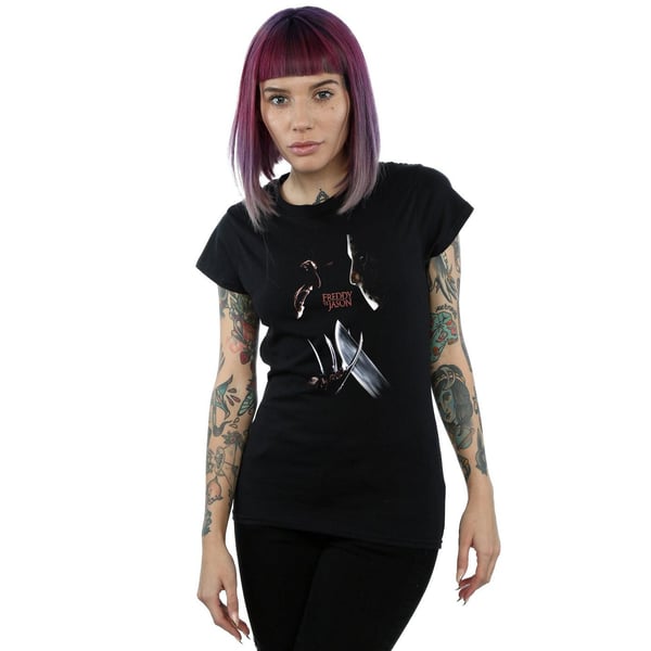 A Nightmare On Elm Street Womens/Ladies Freddy Vs Jason Cotton T-Shirt