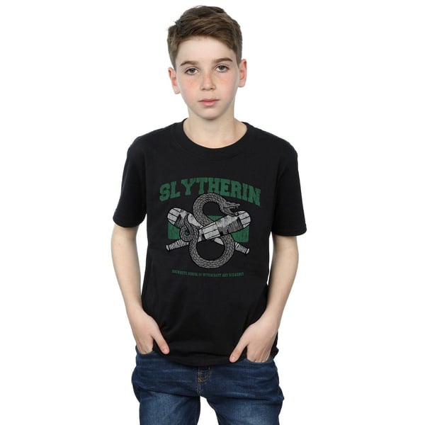Harry Potter Boys Slytherin Quidditch Emblem T-Shirt