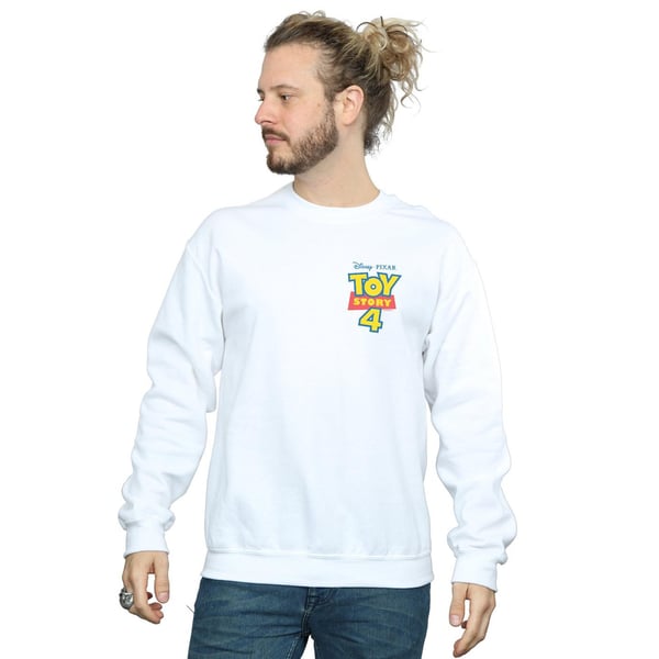 Disney Mens Toy Story 4 Logo Breast Print Sweatshirt