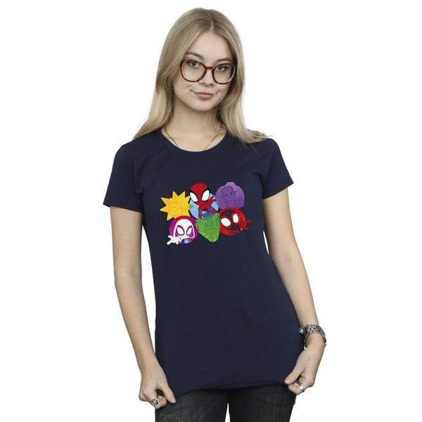 Marvel Womens/Ladies Spidey And His Amazing Friends Faces Cotton T-Shirt