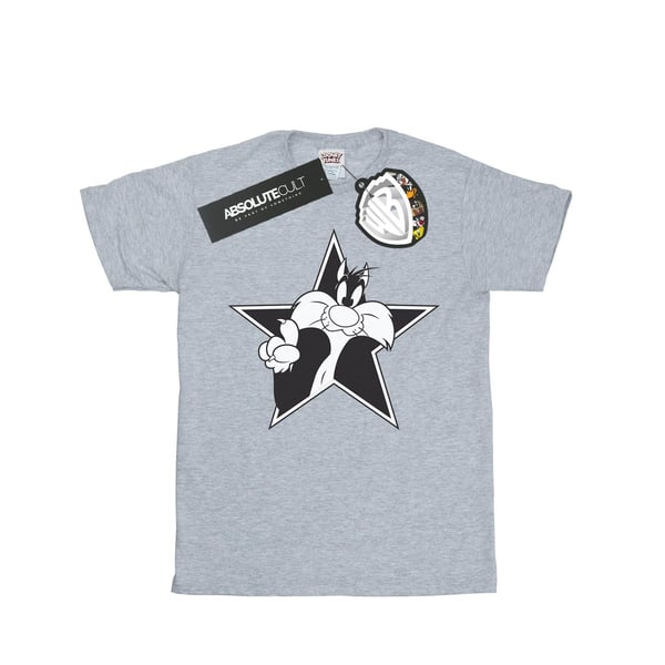 Looney Tunes Miesten Sylvester Mono Star T-paita