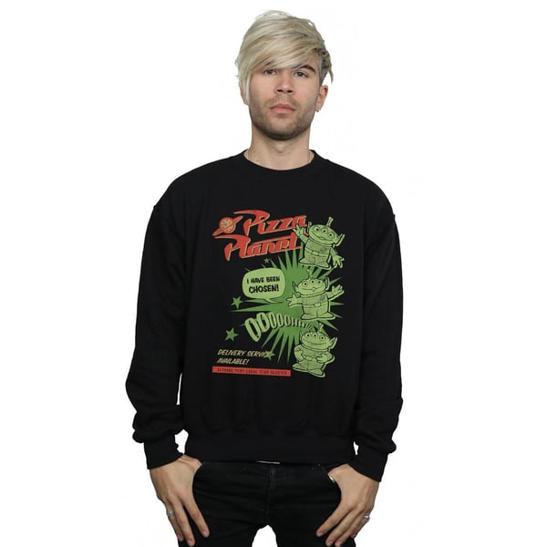 Disney Mens Toy Story 4 Pizza Planet Little Green Men Sweatshirt