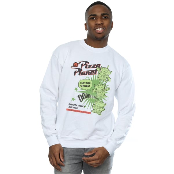 Disney Mens Toy Story 4 Pizza Planet Little Green Men Sweatshirt