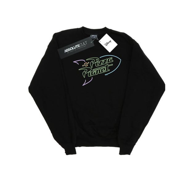 Disney Mens Toy Story Neon Pizza Planet Sweatshirt