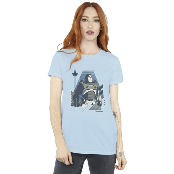 Disney Womens/Ladies Lightyear Look To The Stars Cotton Boyfriend T-Shirt