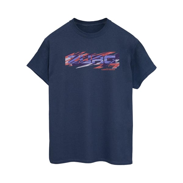 Disney Dam/Dam Lightyear Zurg Grafisk Titel Bomull Boyfriend T-shirt