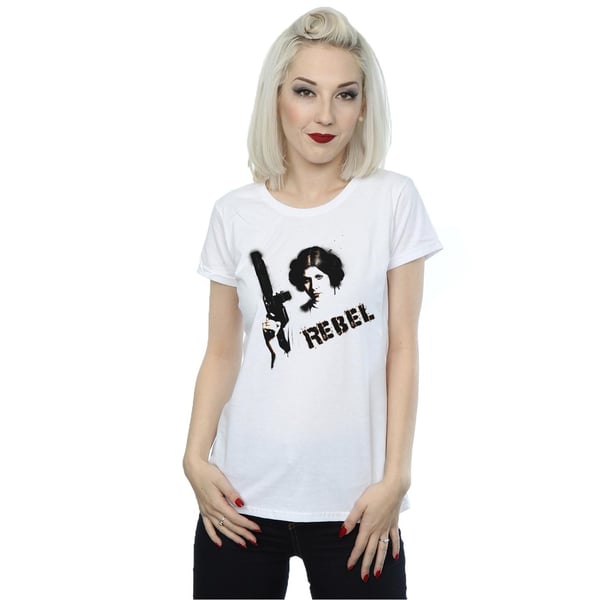 Star Wars Womens/Ladies Princess Leia Rebel Cotton T-Shirt