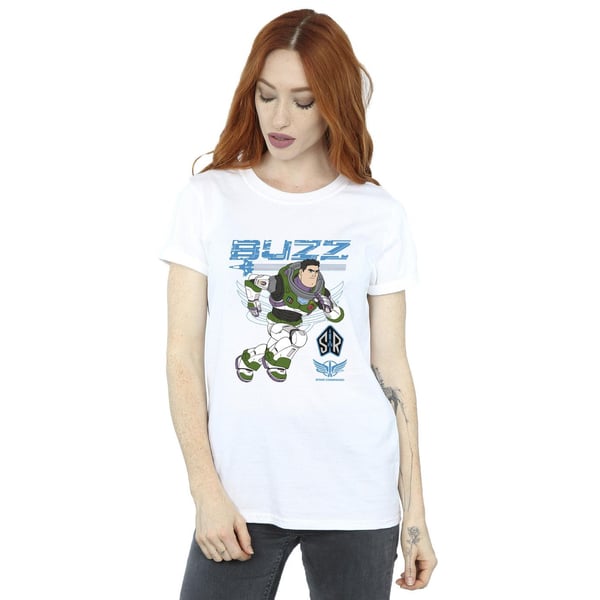 Disney Womens/Ladies Lightyear Buzz Run To Action Cotton Boyfriend T-Shirt