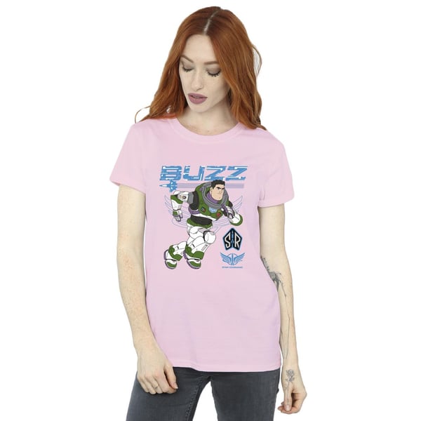 Disney Womens/Ladies Lightyear Buzz Run To Action Cotton Boyfriend T-Shirt