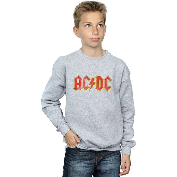 AC/DC Womens/Ladies Distressed Logo Heather Sweatshirt