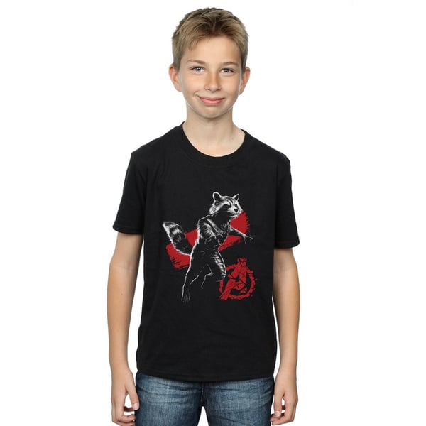 Marvel Boys Avengers Endgame Mono Rocket T-paita