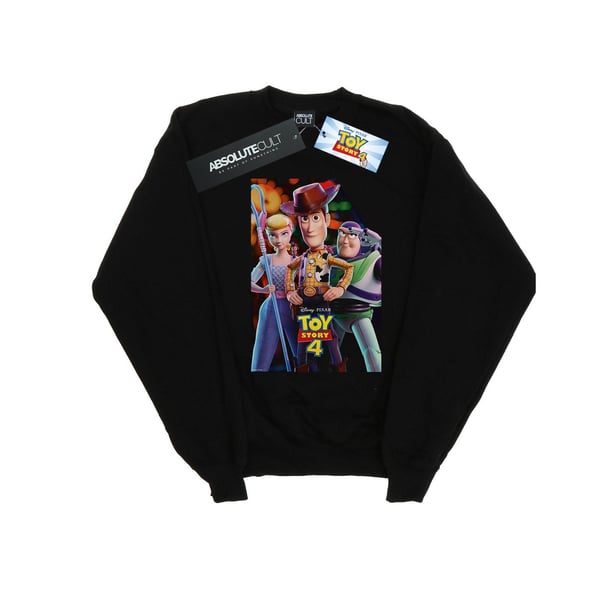 Disney Mens Toy Story 4 Buzz Woody And Bo Peep Poster Sweatshirt