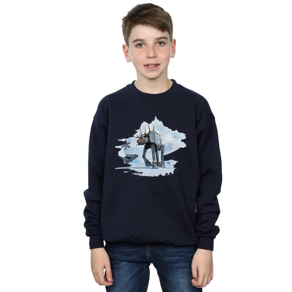 Star Wars Boys Christmas AT-AT Reindeer Sweatshirt