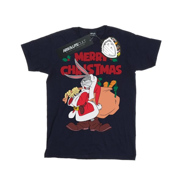 Looney Tunes Mens Santa Bugs Bunny T-Shirt