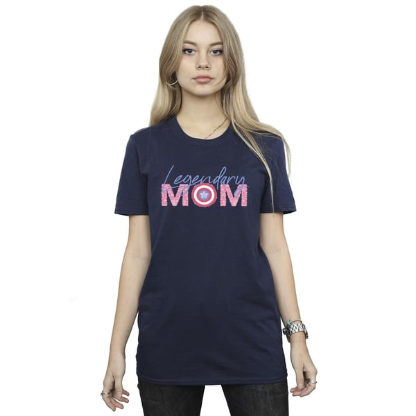 Marvel Womens/Ladies Avengers Captain America Mum Cotton Boyfriend T-Shirt
