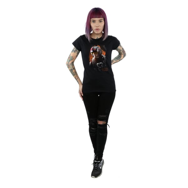 Star Wars Womens/Ladies The Last Jedi Poe Dameron Brushed Cotton T-Shirt