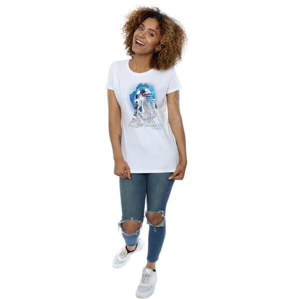 Star Wars Womens/Ladies The Last Jedi R2-D2 Brushed Cotton T-Shirt