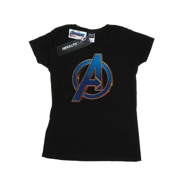 Marvel Womens/Ladies Avengers Endgame Heroic Logo Cotton T-Shirt