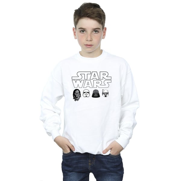 Star Wars Boys Character Heads Sweatshirt