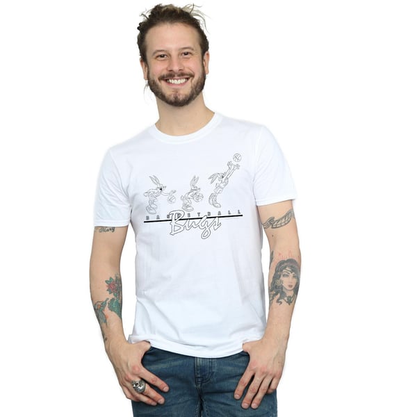 Looney Tunes Miesten Koripallo Bugs T-paita