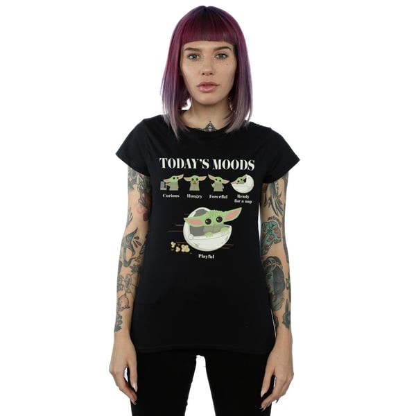 Star Wars Womens/Ladies The Mandalorian The Child Moods Cotton T-Shirt