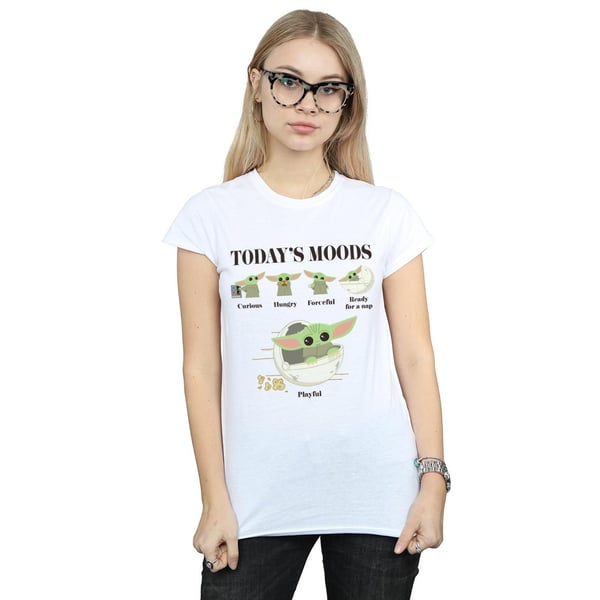 Star Wars Womens/Ladies The Mandalorian The Child Moods Cotton T-Shirt